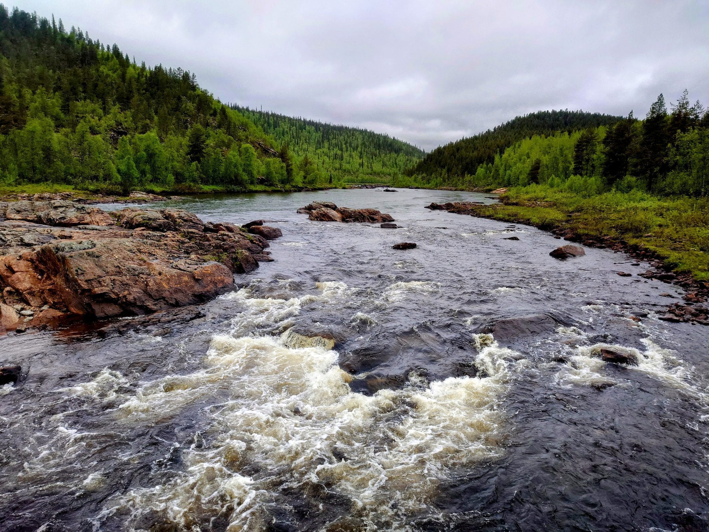 Rapids on the Ivalo River, Lapland