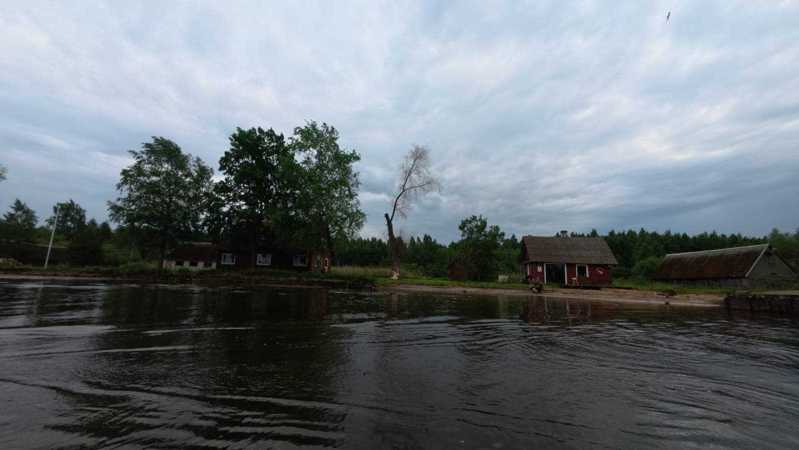 Praaga village, accessible only by water