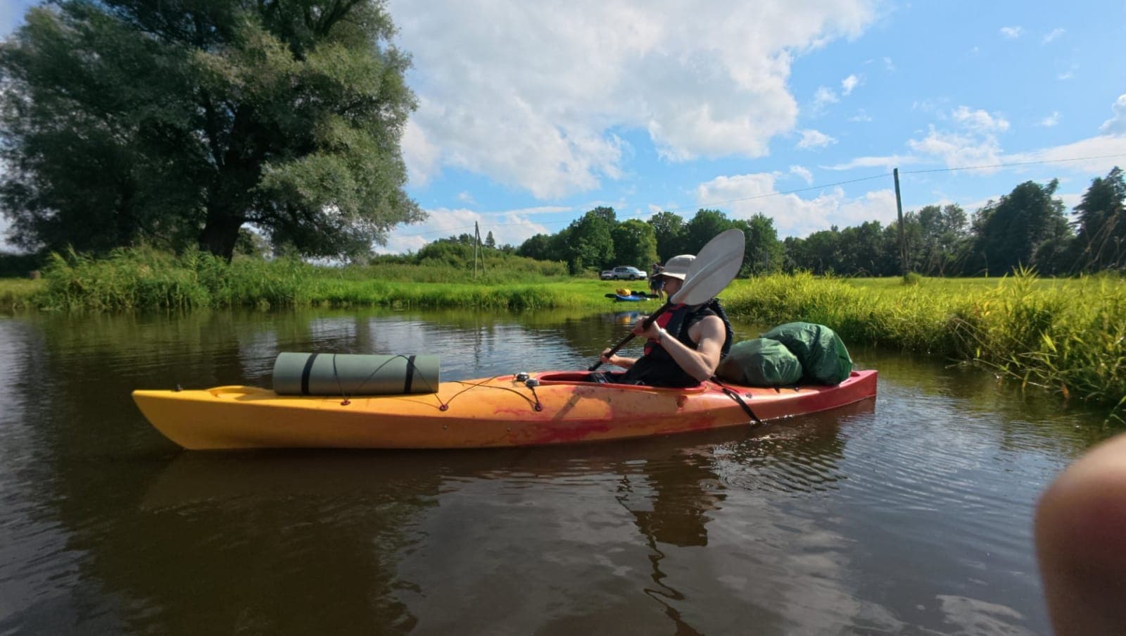 And we're off — the adventure begins on the Salaca