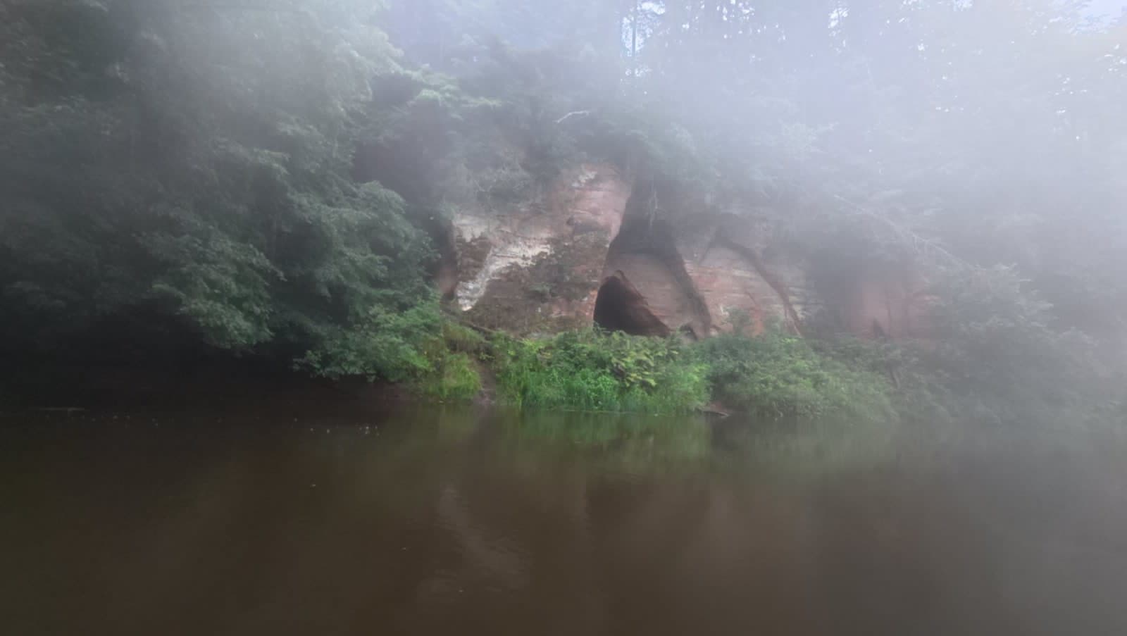 The Angel's Cave along the Salaca river