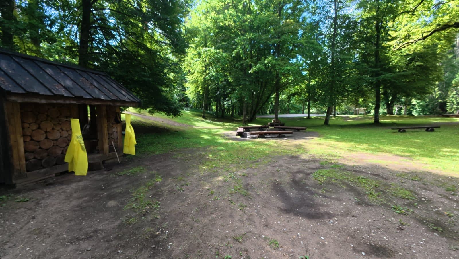 The first campsite already drying out nicely by morning